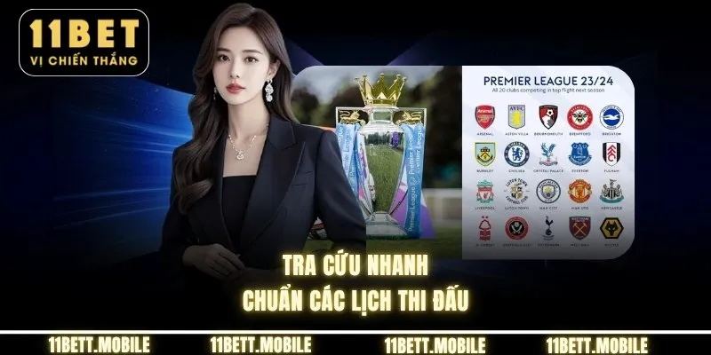 Tra cứu nhanh, chuẩn các lịch thi đấu